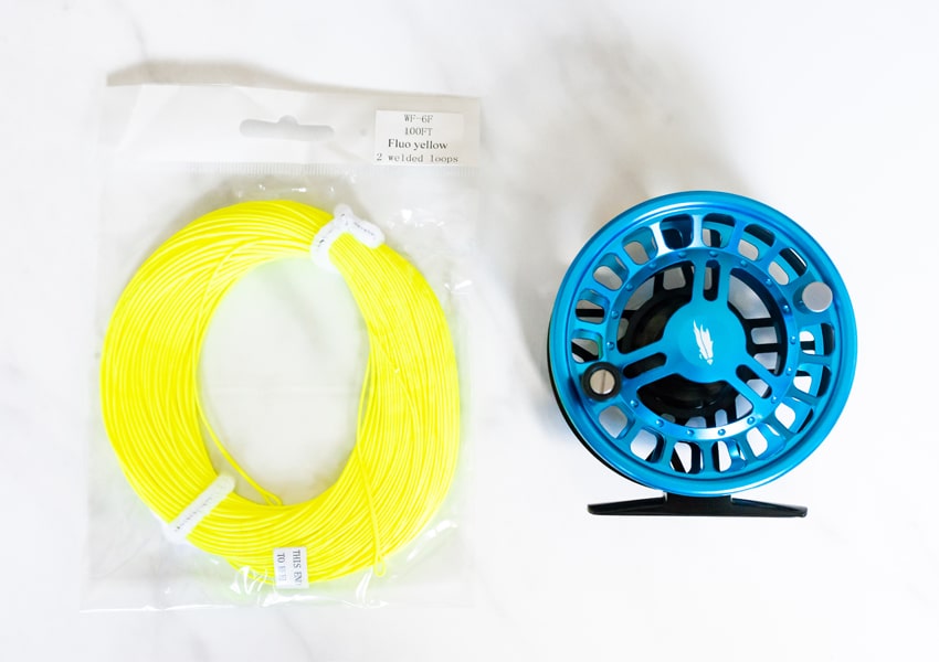 ANGLER DREAM Fluo Yellow 100FT WF2F Fly Line with Welded Loop Fly