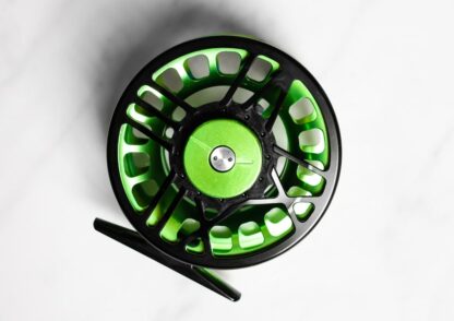 Reel Fly Fishers' Chrono Black And Lemon Green Fly Fishing Reel