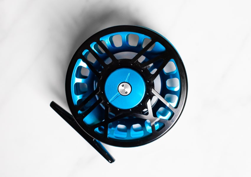 Reel Fly Fishers' Chrono Black And Star Blue Fly Fishing Reel
